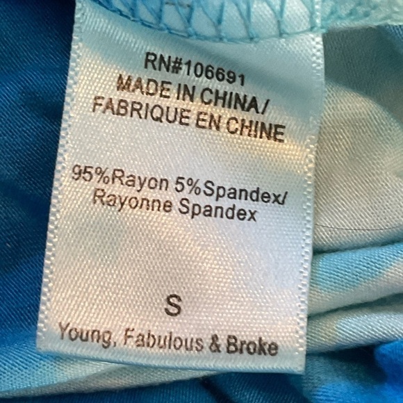 Yfb Young Fabulous Broke Tie Dye Dress Sz S - Picture 4 of 4